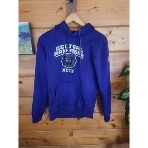 Adidas Central Arkansas XCTF purple hoodie size small‎